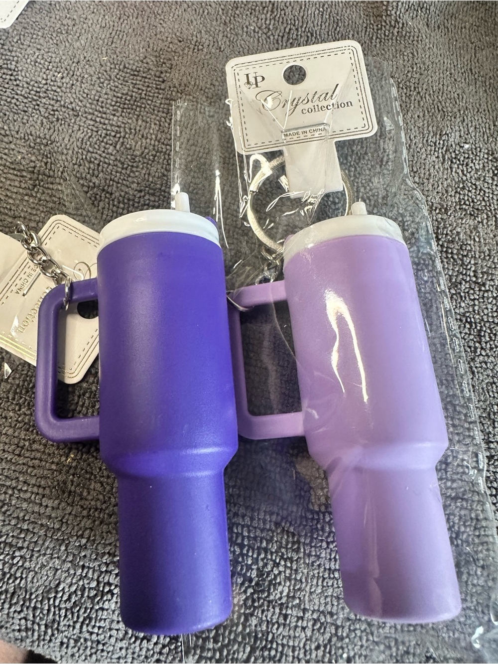 Purple & Lavender Tumbler Keychain Set
